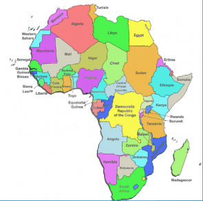 kaart afrika